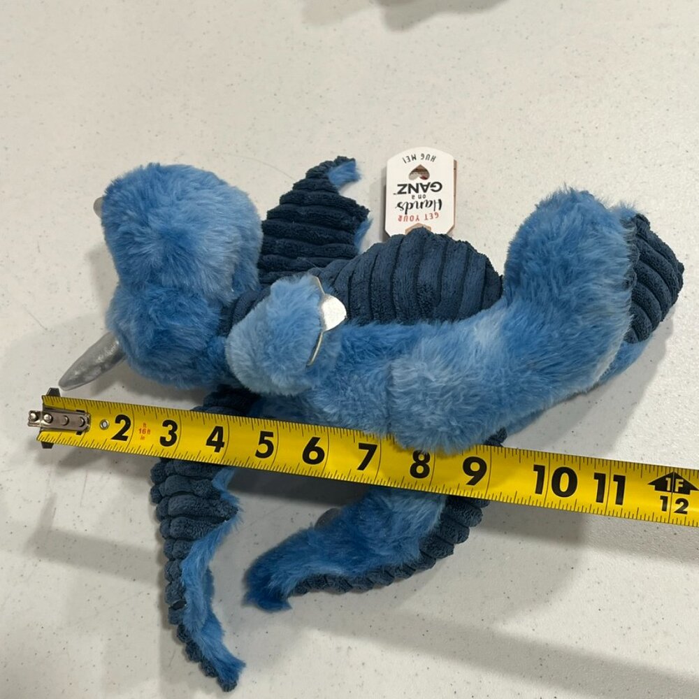 Get your hands on a Ganz DAPPER DYNAMIC DRAGON Blue Plush Stuffed Animal NWT - Picture 8 of 8